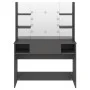 Schminktisch mit LED-Leuchten, graues MDF, 100 x 40 x 135 cm von vidaXL, Schlafzimmerkommoden - Ref: Foro24-331542, Preis: 20...