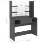 Schminktisch mit LED-Leuchten, graues MDF, 100 x 40 x 135 cm von vidaXL, Schlafzimmerkommoden - Ref: Foro24-331542, Preis: 20...