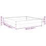 Jardinera de acero galvanizado 100x100x18,5 cm en Macetas y jardineras | Comprar online en Foru.es