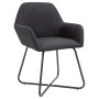 Sillas de comedor 6 unidades de tela negra de vidaXL, Sillas de comedor - Ref: Foro24-277107, Precio: 603,79 €, Descuento: %