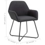 Sillas de comedor 6 unidades de tela negra de vidaXL, Sillas de comedor - Ref: Foro24-277107, Precio: 603,79 €, Descuento: %
