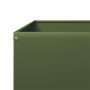 Arriate de acero verde oliva 100x100x26 cm en Macetas y jardineras | Comprar online en Foru.es