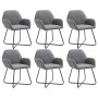 Sillas de comedor 6 unidades de tela gris oscuro de vidaXL, Sillas de comedor - Ref: Foro24-277097, Precio: 605,63 €, Descuen...