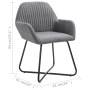 Sillas de comedor 6 unidades de tela gris oscuro de vidaXL, Sillas de comedor - Ref: Foro24-277097, Precio: 605,63 €, Descuen...