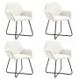 Sillas de comedor 4 unidades tela color crema de vidaXL, Sillas de comedor - Ref: Foro24-277098, Precio: 396,66 €, Descuento: %