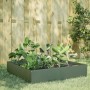 Arriate de acero verde oliva 100x100x33,5 cm en Macetas y jardineras | Comprar online en Foru.es
