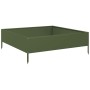 Arriate de acero verde oliva 100x100x33,5 cm en Macetas y jardineras | Comprar online en Foru.es