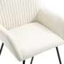 Sillas de comedor 4 unidades tela color crema de vidaXL, Sillas de comedor - Ref: Foro24-277098, Precio: 396,66 €, Descuento: %
