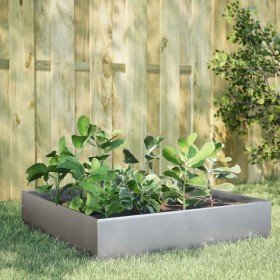 Jardinera de acero galvanizado 100x100x33,5 cm en Macetas y jardineras | Comprar online en Foru.es