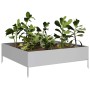Jardinera de acero galvanizado 100x100x33,5 cm en Macetas y jardineras | Comprar online en Foru.es