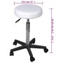 Taburetes de oficina 2 uds cuero sintético blanco de vidaXL, Sillas de oficina - Ref: Foro24-277175, Precio: 80,15 €, Descuen...