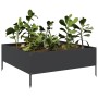 Arriate de acero negro 100x100x25 cm en Macetas y jardineras | Comprar online en Foru.es