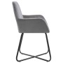 Sillas de comedor 4 unidades de terciopelo gris de vidaXL, Sillas de comedor - Ref: Foro24-277009, Precio: 386,57 €, Descuent...