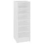 Mueble zapatero de madera contrachapada blanco 31,5x35x90 cm de vidaXL, Zapateros y organizadores de calzado - Ref: Foro24-80...