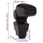 Reposabrazos para coche ABS negro 11x35x(32-49) cm de vidaXL, Asientos para vehículos motorizados - Ref: Foro24-154679, Preci...