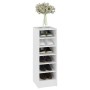 Mueble zapatero de madera contrachapada blanco 31,5x35x90 cm de vidaXL, Zapateros y organizadores de calzado - Ref: Foro24-80...