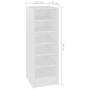 Mueble zapatero de madera contrachapada blanco 31,5x35x90 cm de vidaXL, Zapateros y organizadores de calzado - Ref: Foro24-80...