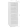Mueble zapatero de madera contrachapada blanco 31,5x35x90 cm de vidaXL, Zapateros y organizadores de calzado - Ref: Foro24-80...