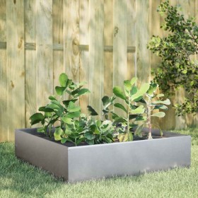 Jardinera de acero galvanizado 100x100x25 cm en Macetas y jardineras | Comprar online en Foru.es