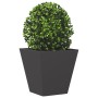 Jardinera hexagonal acero negra 30x30x30 cm en Macetas y jardineras | Comprar online en Foru.es