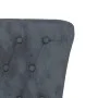 Sillón de respaldo alto con botones terciopelo gris oscuro de vidaXL, Sillas poltrona - Ref: Foro24-352465, Precio: 185,87 €,...
