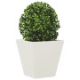 Jardineras 2 unidades acero blanco 30x30x30 cm en Macetas y jardineras | Comprar online en Foru.es