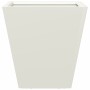 Jardineras 2 unidades acero blanco 30x30x30 cm en Macetas y jardineras | Comprar online en Foru.es