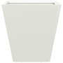 Jardineras 2 unidades acero blanco 30x30x30 cm en Macetas y jardineras | Comprar online en Foru.es