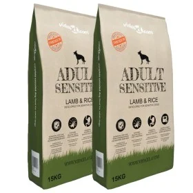 Dry food for adult dogs Sensitive Lamb & Rice 2 units 30 kg by vidaXL, Dog food - Ref: Foro24-275192, Price: 68,47 €, Discoun...