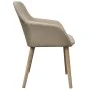 Dining chairs, 4 units, beige fabric and solid oak wood. by vidaXL, dining chairs - Ref: Foro24-270570, Price: 433,33 €, Disc...