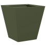 Jardinera hexagonal acero verde oliva 30x30x30 cm en Macetas y jardineras | Comprar online en Foru.es