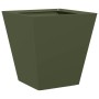 Jardinera hexagonal acero verde oliva 30x30x30 cm en Macetas y jardineras | Comprar online en Foru.es