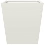 Jardineras 2 unidades acero blanco 40x40x40 cm en Macetas y jardineras | Comprar online en Foru.es
