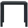 Comedor de jardín 5 pzas plástico gris antracita aspecto ratán de vidaXL, Conjuntos de jardín - Ref: Foro24-276114, Precio: 4...