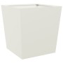 Jardineras 2 uds de acero blanco 50x50x50 cm en Macetas y jardineras | Comprar online en Foru.es