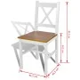 Sillas de comedor 6 unidades madera de pino blancas de vidaXL, Sillas de comedor - Ref: Foro24-271497, Precio: 294,14 €, Desc...