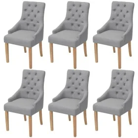 Sillas de comedor 6 unidades de tela gris claro de vidaXL, Sillas de comedor - Ref: Foro24-274422, Precio: 637,33 €, Descuent...
