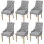 Sillas de comedor 6 unidades de tela gris claro de vidaXL, Sillas de comedor - Ref: Foro24-274422, Precio: 637,33 €, Descuent...