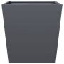 Jardinera de acero gris antracita 50x50x50 cm en Macetas y jardineras | Comprar online en Foru.es