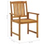Sillas de jardín con cojines 8 uds madera maciza de acacia de vidaXL, Sillas de jardín - Ref: Foro24-3078170, Precio: 627,09 ...