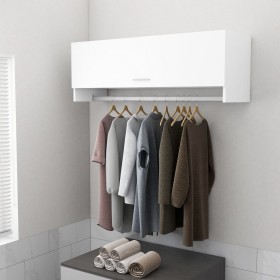 Armario de madera contrachapada blanco 100x32,5x35 cm de vidaXL, Armarios roperos - Ref: Foro24-808233, Precio: 58,25 €, Desc...