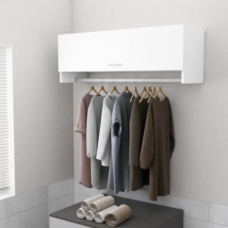 Armario de madera contrachapada blanco 100x32,5x35 cm de vidaXL, Armarios roperos - Ref: Foro24-808233, Precio: 58,25 €, Desc...