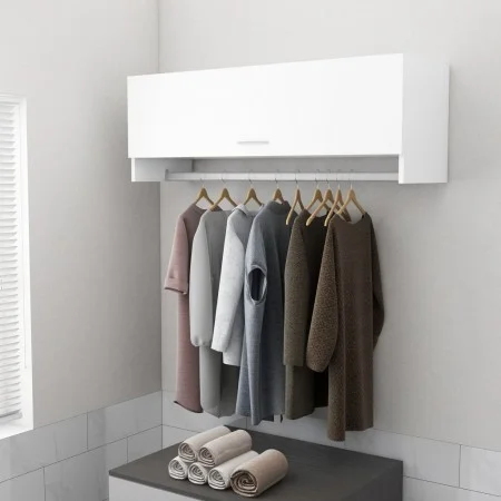 Armario de madera contrachapada blanco 100x32,5x35 cm de vidaXL, Armarios roperos - Ref: Foro24-808233, Precio: 57,05 €, Desc...