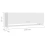 Armario de madera contrachapada blanco 100x32,5x35 cm de vidaXL, Armarios roperos - Ref: Foro24-808233, Precio: 57,05 €, Desc...
