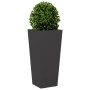 Jardinera de acero negra 35x35x75 cm en Macetas y jardineras | Comprar online en Foru.es