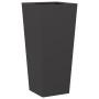 Jardineras 2 uds de acero negro 35x35x75 cm en Macetas y jardineras | Comprar online en Foru.es