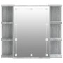Mueble con espejo y LED color gris Sonoma 70x16,5x60 cm de vidaXL, Tocadores de baño - Ref: Foro24-820452, Precio: 69,91 €, D...