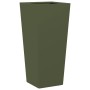 Jardinera hexagonal acero verde oliva 35x35x75 cm en Macetas y jardineras | Comprar online en Foru.es