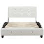 Cama con colchón cuero sintético blanco 90x200 cm de vidaXL, Camas y somieres - Ref: Foro24-277569, Precio: 368,42 €, Descuen...