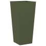 Jardinera hexagonal acero verde oliva 35x35x75 cm en Macetas y jardineras | Comprar online en Foru.es
